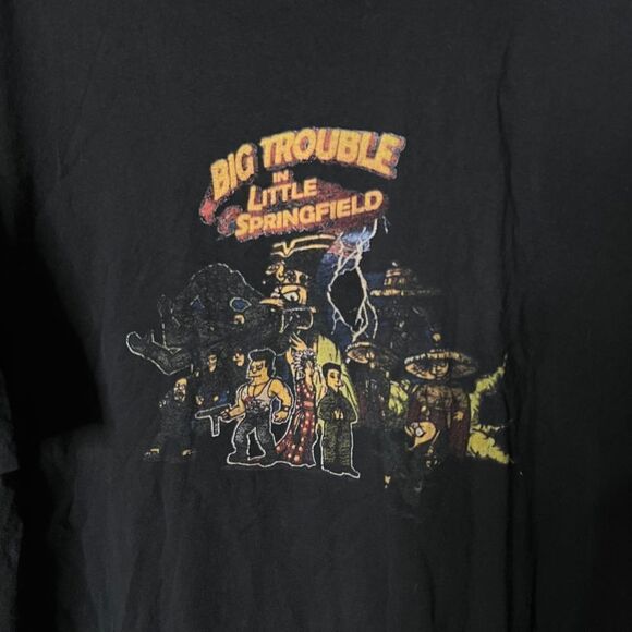 VTG The Simpsons Big Trouble In Little Springfield T Shirt XXL - Picture 2 of 3
